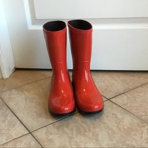 UGG Mid Calf Red Rainboots - Sz 10